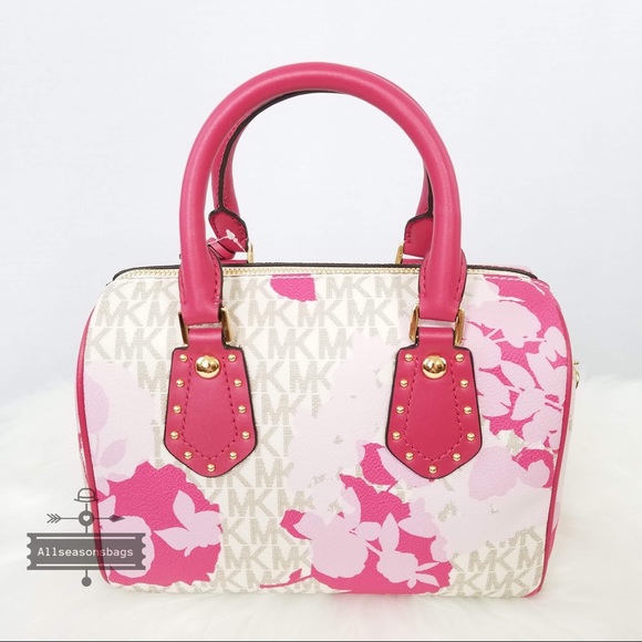 Michael Kors aria Small Satchel granita pink bag - Picture 3 of 8